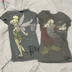 Disney shirts Grumpy & Tinkerbell